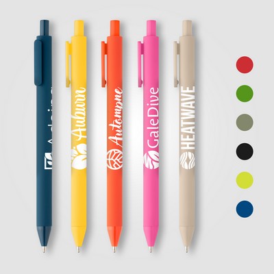 Bloom Recycled Plastic Retractable Soft Touch Pen